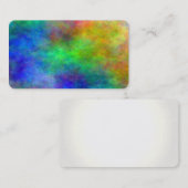 Colorful Paper Reiki Chakra Clouds visitekaartjes (Voorkant / Achterkant)