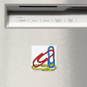 Colorful Paperclips Magneet (Insitu (Vaatwasser))