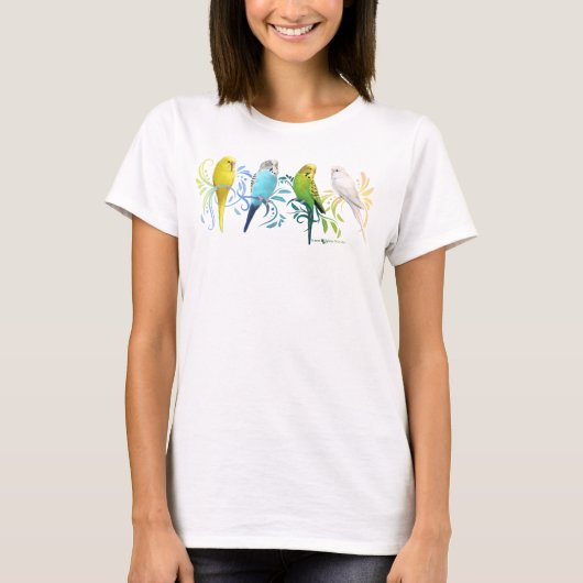 Colorful Parakeets T-shirt (Voorkant)