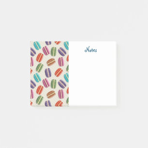 Colorful Parisian Macarons Pattern Post-it® Notes