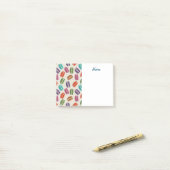 Colorful Parisian Macarons Pattern Post-it® Notes (Op bureau)