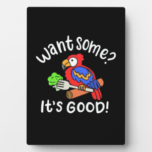 Colorful Parrot Bird wil wat Fotoplaat