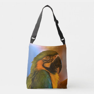 Colorful Parrot Crossbody Tas