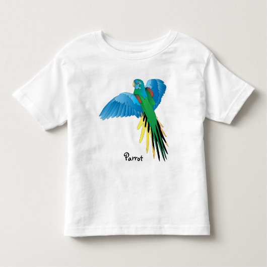 Colorful Parrot Kinder Shirts (Voorkant)