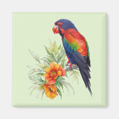 Colorful Parrot Magneet (Voorkant)