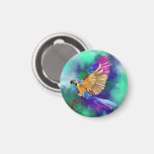 Colorful Parrot Magnet Magneet (Voorkant / Achterkant)