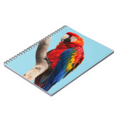 Colorful Parrot Portret Foto Notitieboek (Linkerzijde)