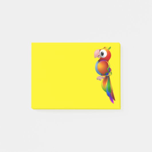 Colorful Parrot Post-it® Notes (Voorkant)