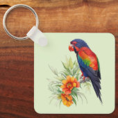 Colorful Parrot Sleutelhanger (Voorkant)