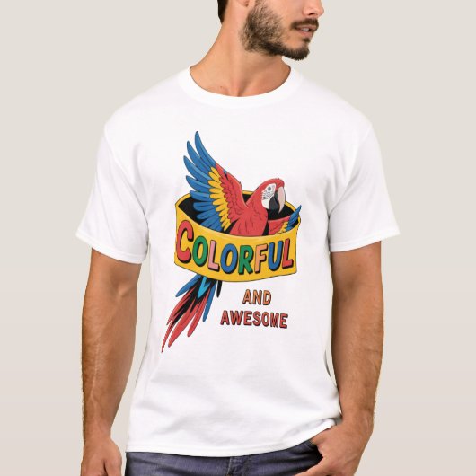 Colorful Parrot T-shirt (Voorkant)
