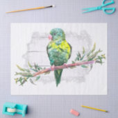 Colorful Parrot Tropische Waterverf Tissuepapier (Craft)