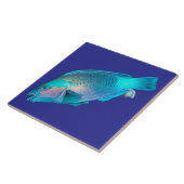 Colorful Parrotfish Ocean Blue Sea Tegeltje (Zijkant)