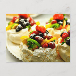 Colorful Passion Fruit Pavlova Briefkaart