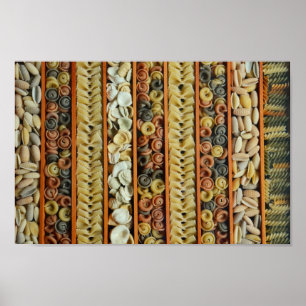 Colorful Pasta Foto Poster