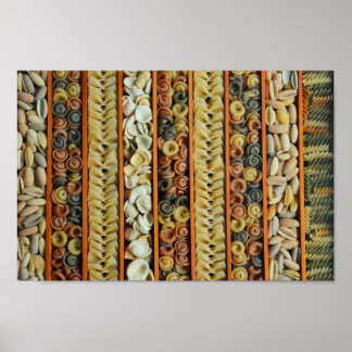 Colorful Pasta Foto Poster