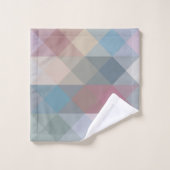 colorful pastel geometric bad handdoek (Wasdoekje)