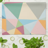 Colorful Pastel Geometric Modern Pattern Theedoek (Gevouwen)