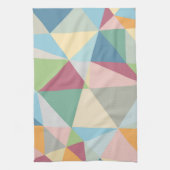 Colorful Pastel Geometric Modern Pattern Theedoek (Verticaal)