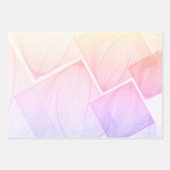 Colorful Pastel Geometric Square Decoupage Inpakpapier Vel (Voorkant 3)