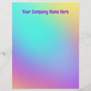 Colorful Pastel Gradient Letterhead Briefhoofd