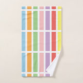 Colorful Pastel Hues Bad Handdoek (Handdoek)
