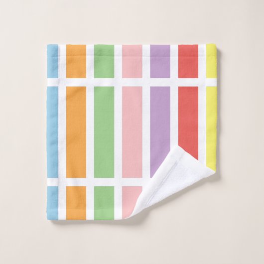 Colorful Pastel Hues Bad Handdoek (Wasdoekje)