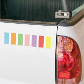 Colorful Pastel Hues Bumpersticker (Op Truck)