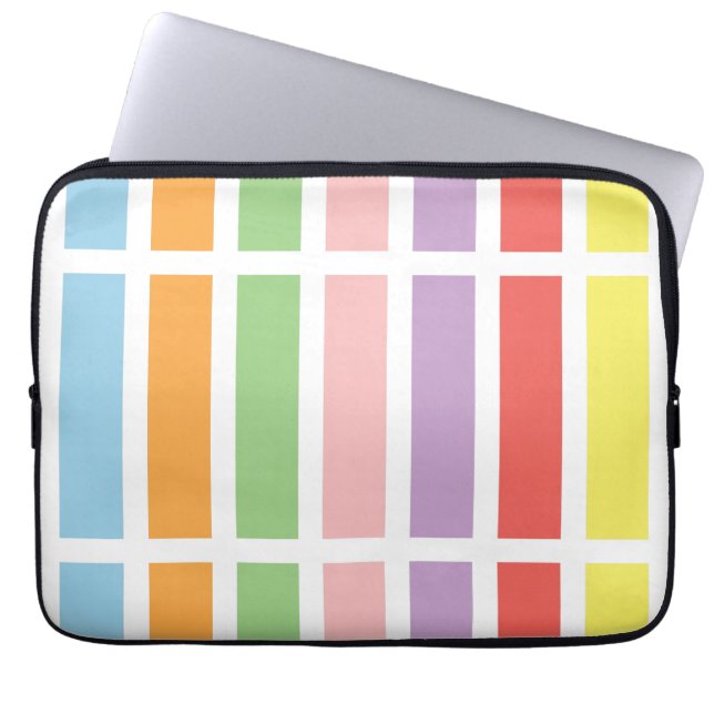 Colorful Pastel Hues Laptop Sleeve (Voorkant)