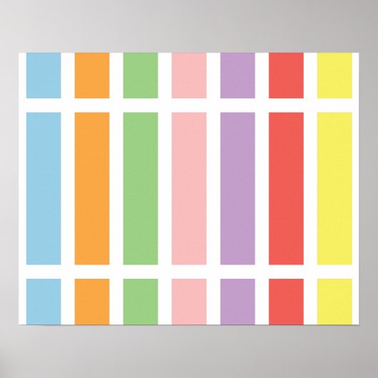Colorful Pastel Hues Poster (Voorkant)