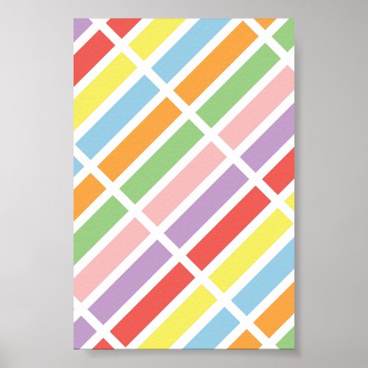 Colorful Pastel Hues Poster (Voorkant)