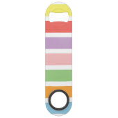 Colorful Pastel Hues Speed Flessenopener (Achterkant)