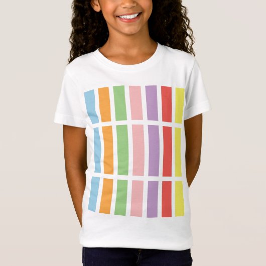 Colorful Pastel Hues T-shirt (Voorkant)