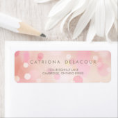 Colorful Pastel Lights Bokeh Adres label (Insitu)