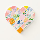 Colorful Pastel Patchwork Preppy Notitieboek (Achterkant)