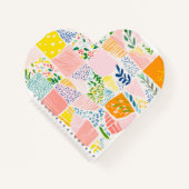 Colorful Pastel Patchwork Preppy Notitieboek (Voorkant)