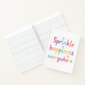 Colorful Pastel Sprinkle Happiness Everywhere Notitieboek (Binnen)
