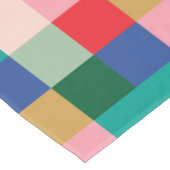 Colorful Patchwork Checkerboard Modern Holiday Tafelkleed (Gekanteld)