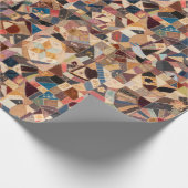 Colorful Patchwork Crazy Quilt Pattern Cadeaupapier (Hoek)