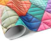 Colorful Patchwork Quilt Cadeaupapier (Rol Hoek)