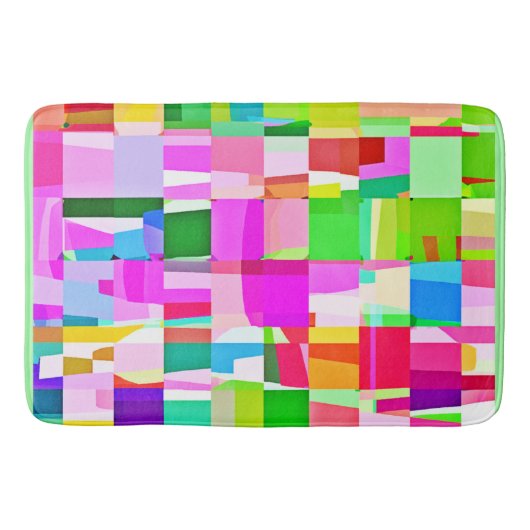 Colorful Pattern Art Badmat (Voorkant)
