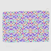 Colorful pattern design on two towels golfhanddoek (Horizontaal)