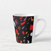 Colorful Pattern Latte Mok (Rechts)