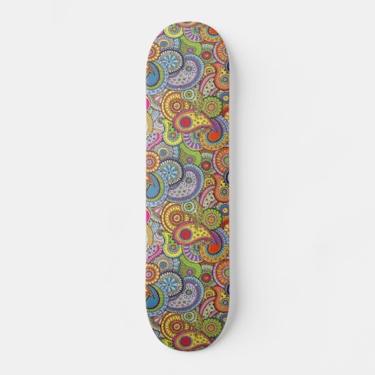 Colorful Pattern Skateboard (Voorkant)
