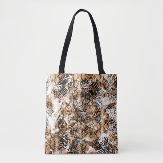 Colorful Pattern Study, Leopard, Zebra, Camouflage Draagtas (Voorkant)