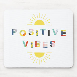 Colorful Pattern Typography Positive Vibes Modern Muismat