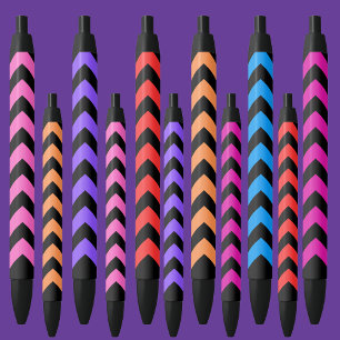 Colorful Pattern Zwarte Inkt Pen
