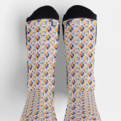 Colorful patterned socks with geometric designs sokken (Top)