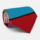 Colorful Patterned Stropdas past aan (Opgerold)