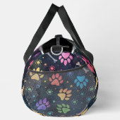 Colorful Paw Bone Cosmic Monogram Personalize Plunjezak (Rechts)