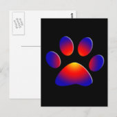 COLORFUL PAW BRIEFKAART (Voorkant / Achterkant)